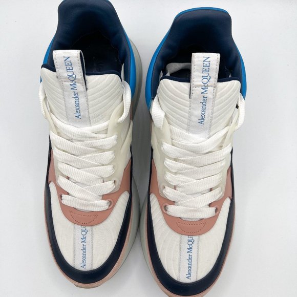 Alexander McQueen Mixed-Media Hightop Runner Sneakers - Picture 4 of 10